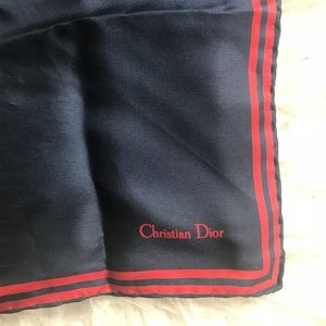 Christian Dior vintage scarf/ pocket square